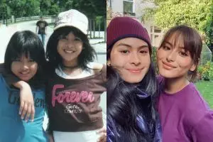 11 Potret kedekatan Maudy Ayunda dan Amanda Khairunnisa dari kecil hingga dewasa, kakak-adik goals