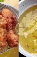 Wajib coba! Ini cara baru cegah minyak kotor saat menggoreng makanan, cukup tambah 1 ampas dapur
