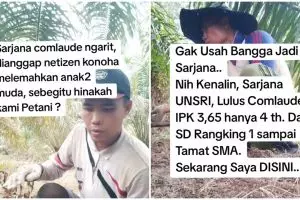 Viral pria lulusan universitas top IPK cumlaude, kini bahagia jadi petani, ini kisah lengkapnya