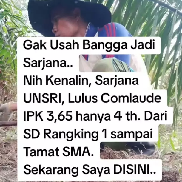 Viral pria lulusan universitas top IPK cumlaude, kini bahagia jadi petani, ini kisah lengkapnya