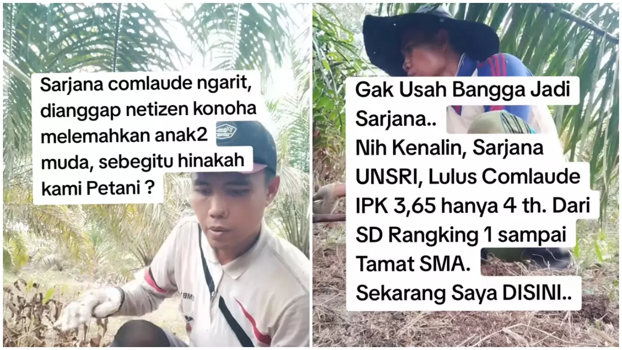Viral pria lulusan universitas top IPK cumlaude, kini bahagia jadi petani, ini kisah lengkapnya