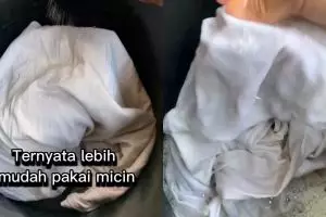 Wajib dicoba! Baju putih kusam bisa cerah lagi cuma pakai micin, begini cara pakainya biar efektif