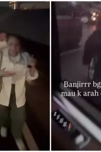 Momen tersebut memperlihatkan sisi sederhana para selebriti saat menghadapi situasi tak terduga.