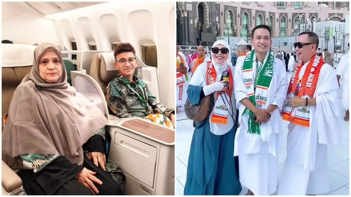 9 Potret bahagia Ruben Onsu umrah kedua kalinya, ajak Mama Ifah yang sudah dianggap sebagai ibu