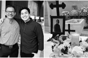 7 Potret momen persemayaman ayah Jerome Polin, mendiang kenakan dasi pemberian putranya