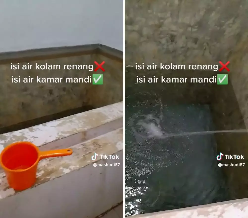 bak mandi besar © TikTok bak mandi besar © TikTok