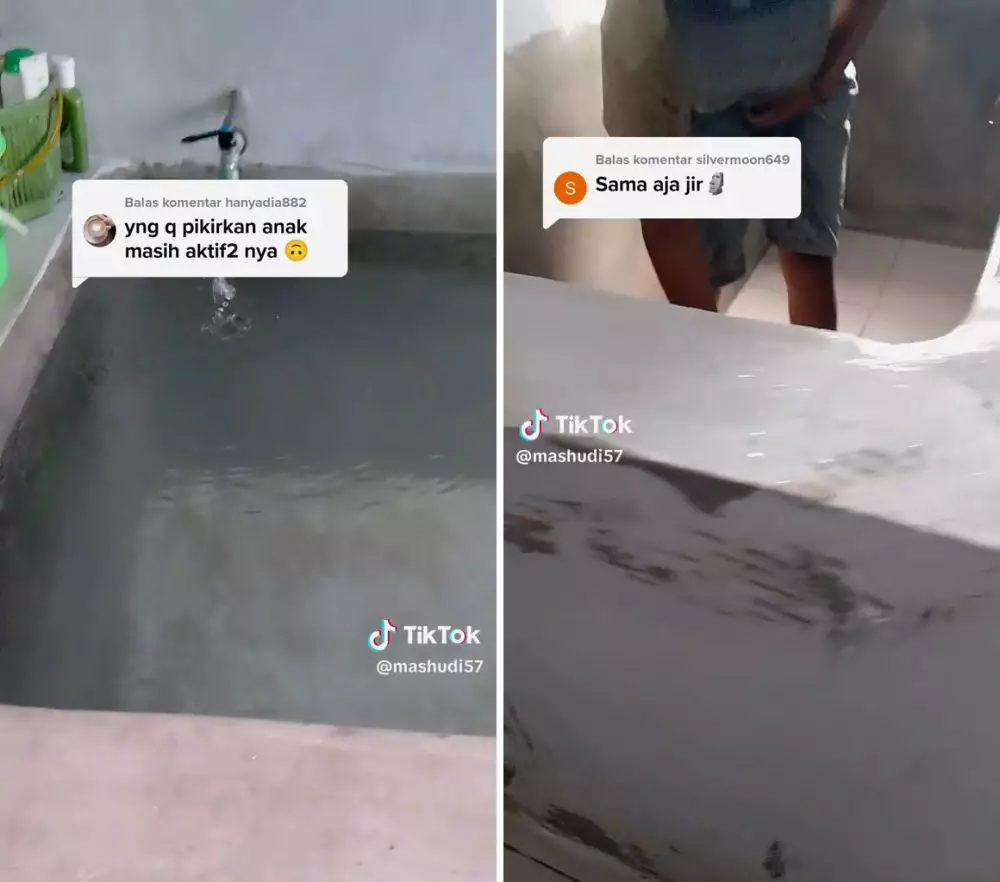 bak mandi besar © TikTok bak mandi besar © TikTok