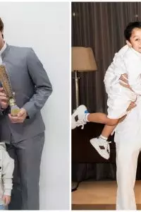 Ia mengaku tak menyangka anaknya yang dulu lahir prematur kini tumbuh begitu sehat dan cerdas. 