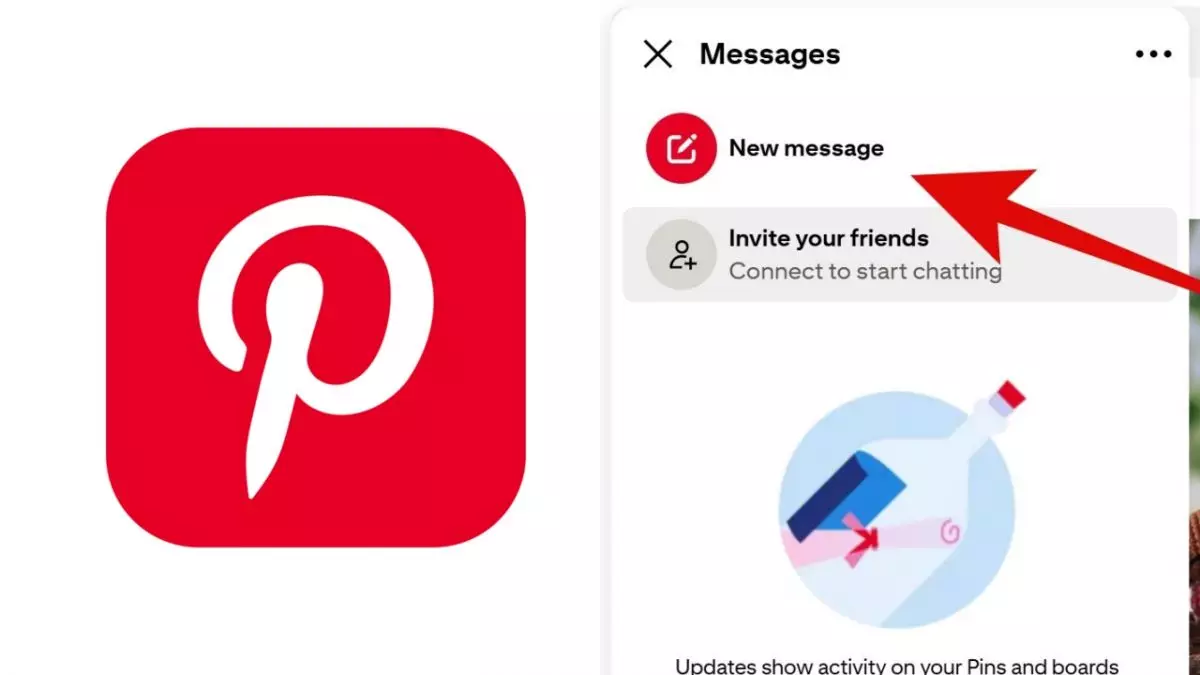 Cara chatting di Pinterest dengan aman, ternyata sedikit beda dengan pakai WhatsApp