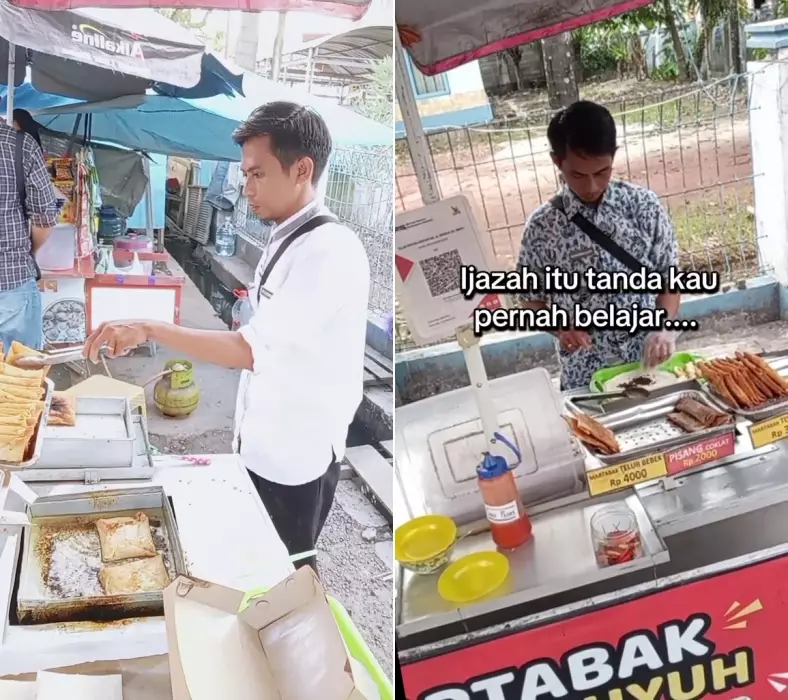 Lulus S-2 IPK Cumlaude malam jualan martabak © 2025 TikTok Lulus S-2 IPK Cumlaude malam jualan martabak © 2025 TikTok