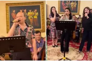 9 Potret perayaan ultah Ari Sigit ke-55, momen istri dan dua mantan istri akur bikin salfok