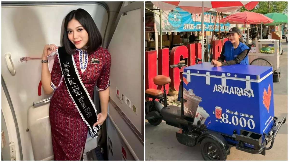 8 Tahun jadi pramugari, wanita pilih resign karena ingin jalani ridho suami, kini jual kopi keliling