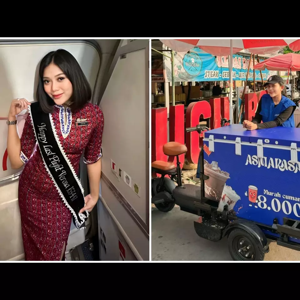 8 Tahun jadi pramugari, wanita pilih resign karena ingin jalani ridho suami, kini jual kopi keliling