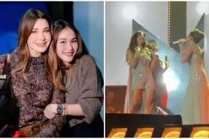 Ketemu dengan idolanya, ini 9 momen bahagia Ayu Ting Ting manggung bareng Nandy Ajram ratu pop Arab