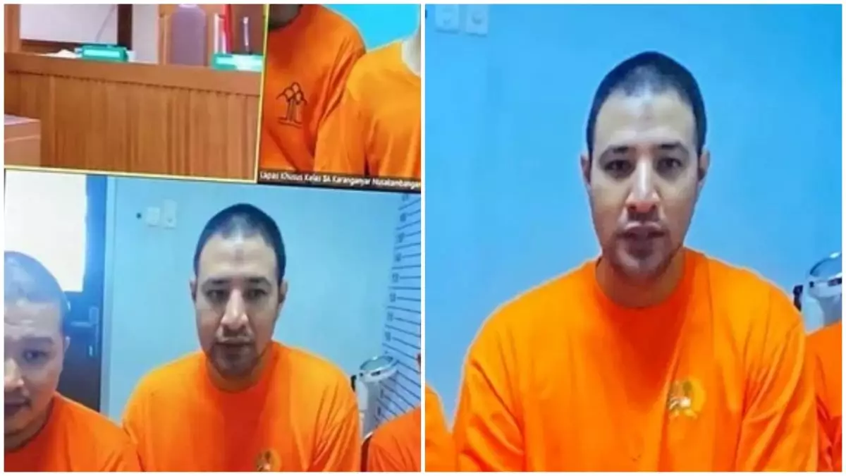 7 Potret Ammar Zoni jalani persidangan kasus narkoba di Nusakambangan, kini rambutnya plontos