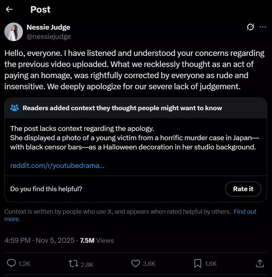 Kronologi Nessie Judge dihujat karena foto Junko Furota © 2025 brilio.net Kronologi Nessie Judge dihujat karena foto Junko Furota © 2025 brilio.net