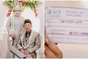 Ingat kakek Tarman yang nikahi gadis 24 tahun beri mahar cek Rp3 M? Kini ngaku cek hilang usai resepsi