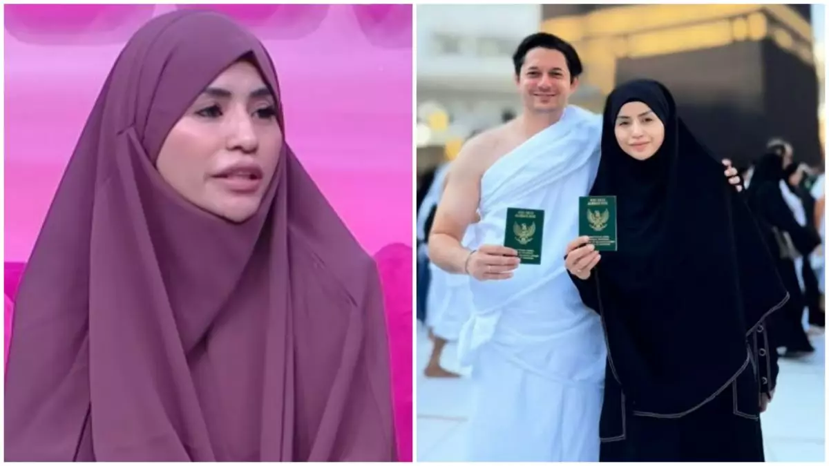 7 Potret terbaru Violentina Kaif usai umrah dengan Andrew Andika, ngaku sudah nikah sejak Juli 2025