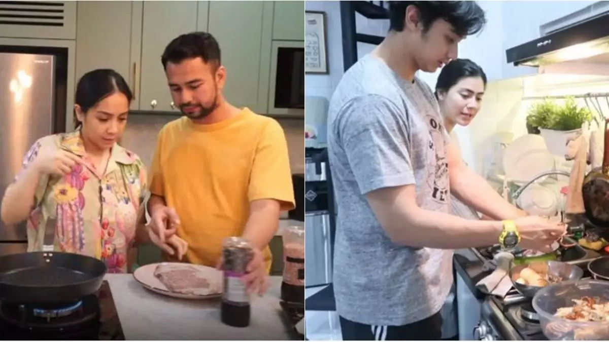 Bikin baper, begini mesranya 7 seleb FTV saat masak bareng pasangan
