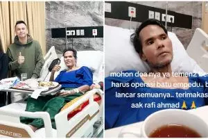 7 Potret kondisi Fahmi Bo usai jalani operasi kantung empedu, ngaku sudah lumayan sehat