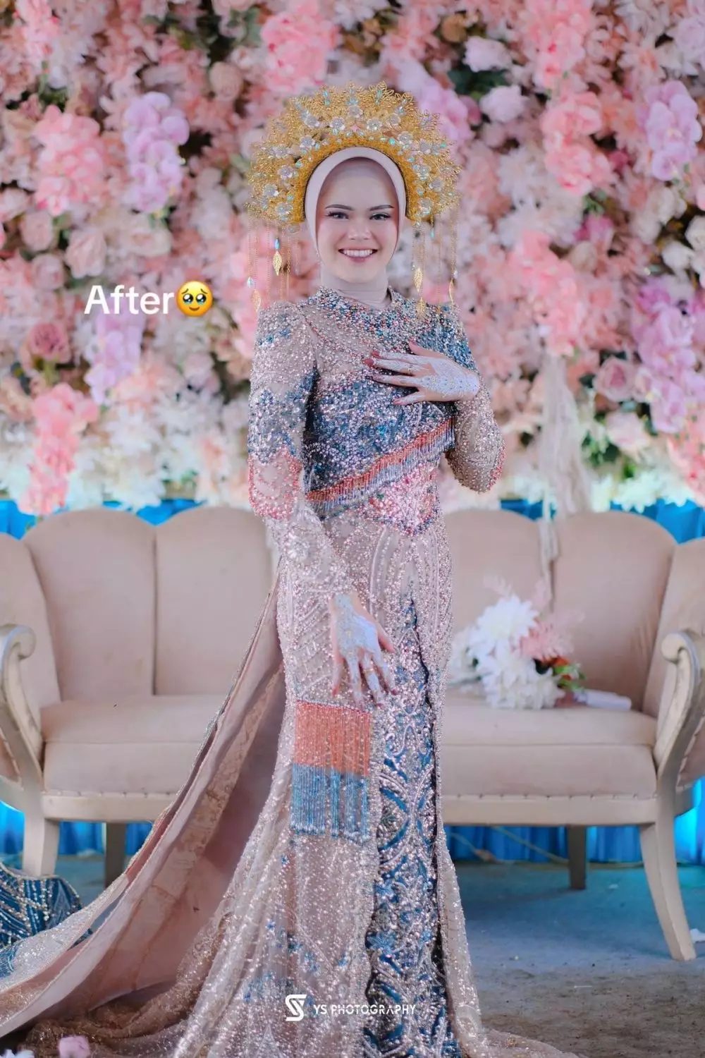 Viral kisah ayah jahit busana pengantin untuk anaknya © 2025 TikTok Viral kisah ayah jahit busana pengantin untuk anaknya © 2025 TikTok