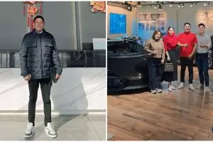 9 Potret Haji Najmuddin, crazy rich Makassar viral beri kado Lamborghini untuk anak ultah ke-9