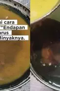 Ilmu mahal! Wanita ini bagikan cara buang endapan tepung di minyak bekas tanpa disaring atau dituang
