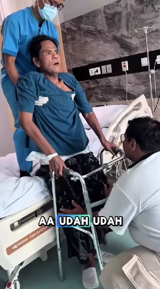 Potret terbaru kondisi Fahmi Bo pasca pengobatan © berbagai sumber