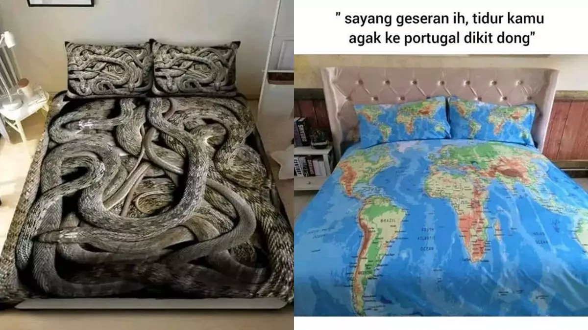 11 Desain seprai kasur antimainstream ini bikin susah tidur, saking estetiknya bikin gagal fokus