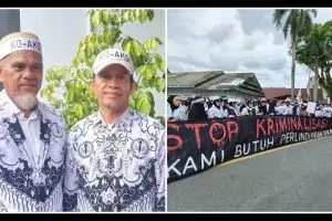 Pengabdian tanpa batas guru di Luwu Utara usai bebas penjara, tetap mengajar meski tak digaji Pemprov