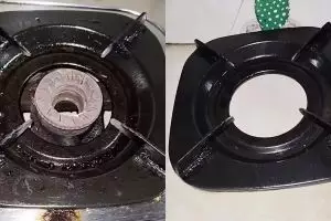 Tatakan kompor penuh kerak dan lemak? Atasi dengan 3 bahan dapur ini, sekali gosok langsung kinclong