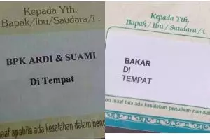 15 Tulisan lucu di undangan pernikahan ini bikin ngakak, ada yang sampai salah tulis nama