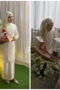 Sosok pengantin pria diketahui bernama Haji Duriyanto yang kini berusia 61 tahun.