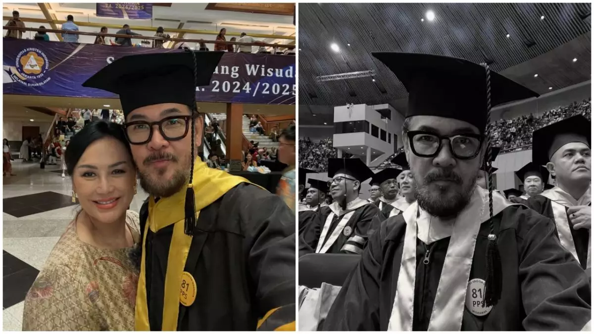 Umur bukan jadi halangan, ini 9 potret Ferry Salim wisuda S-2 hukum di usia 58 tahun