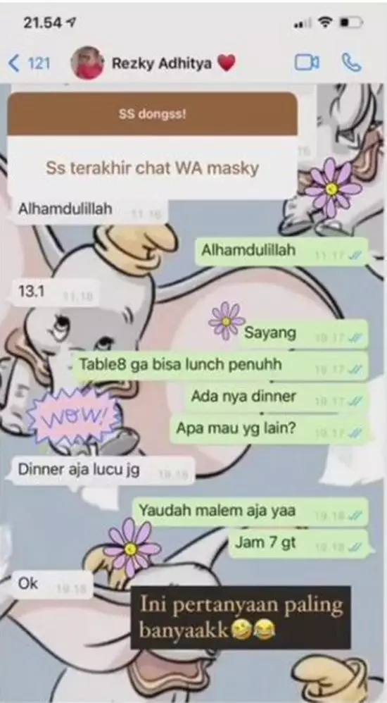 nama kontak suami di handphone seleb © berbagai sumber