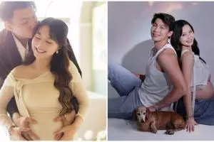 9 Potret Nita Vior pemotretan maternity bareng Vincent, tak malu tunjukkan stretch mark di perut