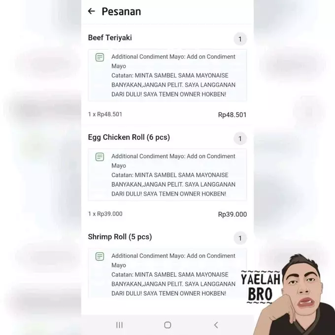 catatan ojek online kocak © berbagai sumber