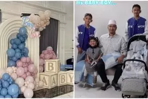 9 Potret momen gender reveal anak Kartika Putri dan Habib Usman, digelar intimate