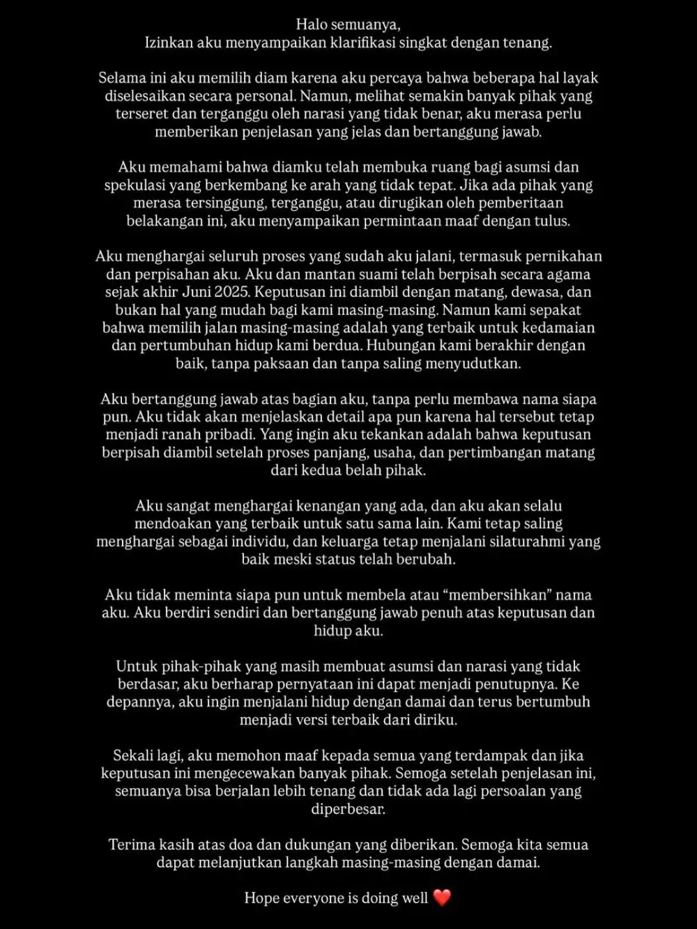 Azizah Salsha buka suara soal perceraiannya © 2025 brilio.net Azizah Salsha buka suara soal perceraiannya © 2025 brilio.net