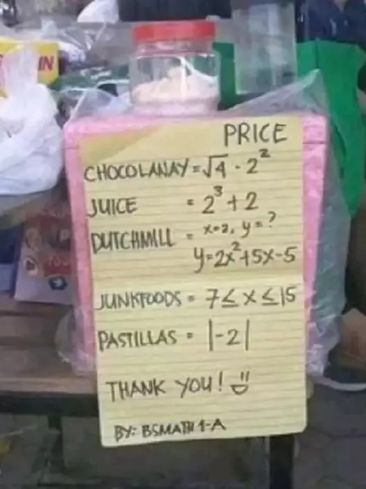 tulisan kocak di pasar © berbagai sumber