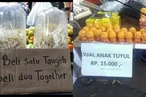 11 Tulisan lucu di pasar ini bikin emak-emak mampir cuma buat baca dan ketawa