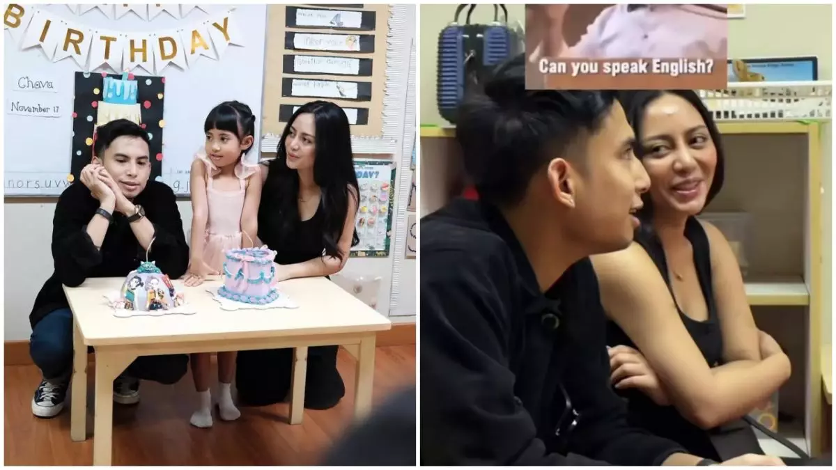 9 Potret Rachel Vennya rayakan ultah Chava di sekolah, reaksi diajak ngobrol Inggris bikin ngakak