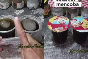  Wanita ini punya cara unik vakum minuman tanpa mesin press, praktis dan nggak bikin tumpah