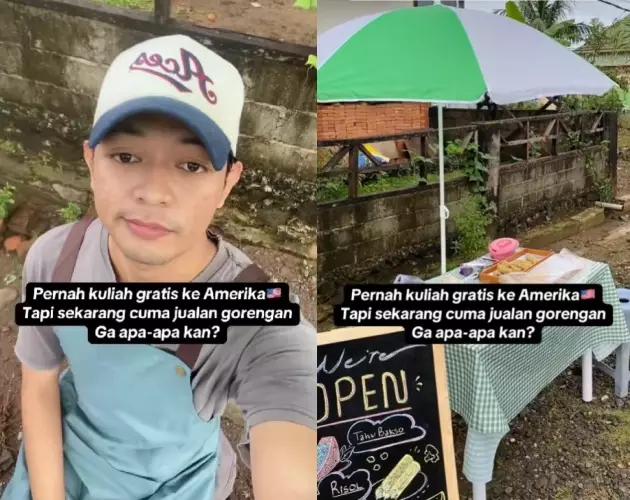 curhatan pria dulunya kuliah ke Amerika © TikTok