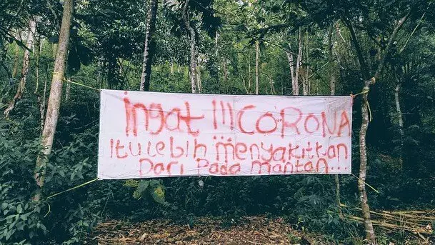 tulisan di pohon © berbagai sumber