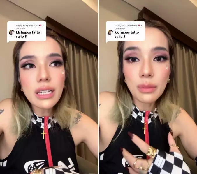 Sheila Marcia hapus tato di tubuh © 2025 brilio.net