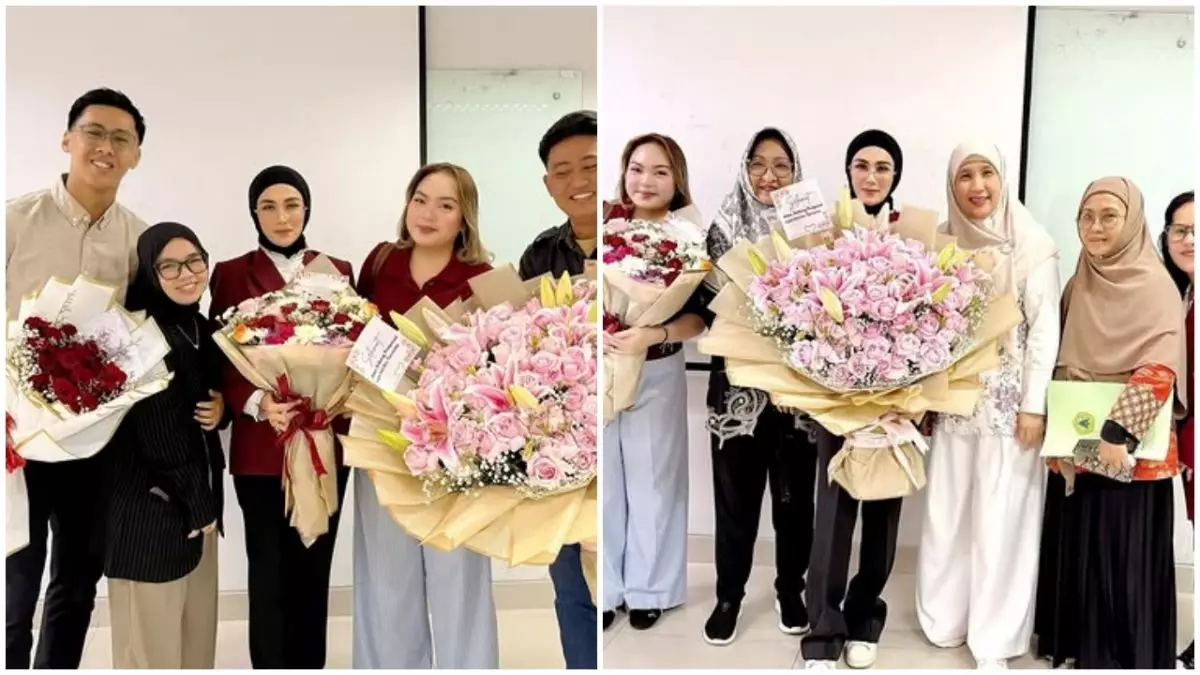 Sering dikira lulusan SMA, ini 7 momen Mulan Jameela seminar thesis, dapat kejutan dari Ahmad Dhani