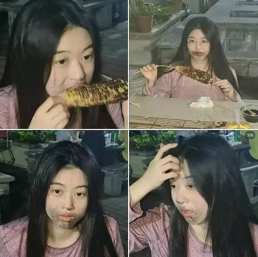 aksi kocak cewek makan © berbagai sumber