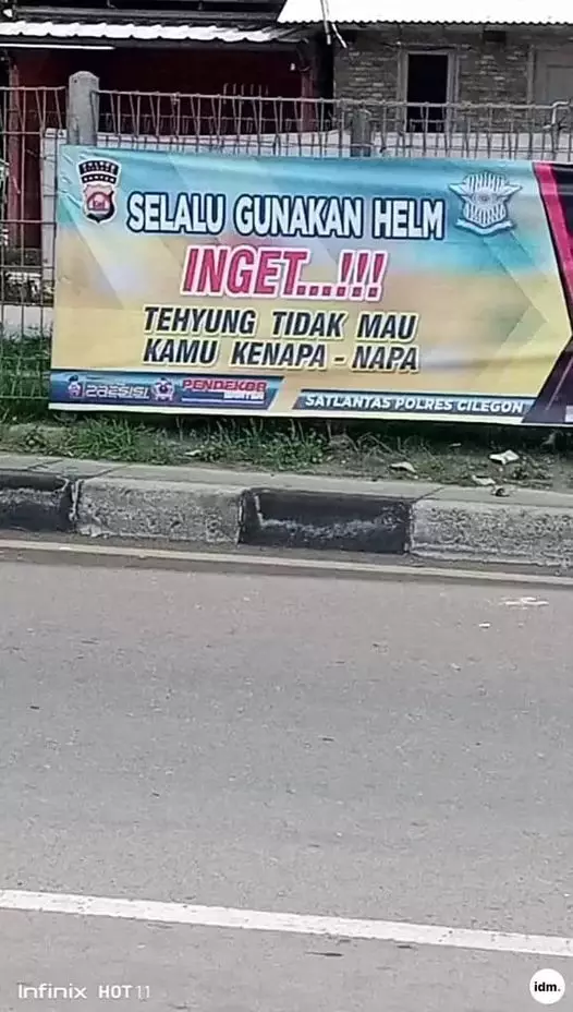 tulisan nyeleneh hati hati di jalan © berbagai sumber tulisan nyeleneh hati hati di jalan © berbagai sumber