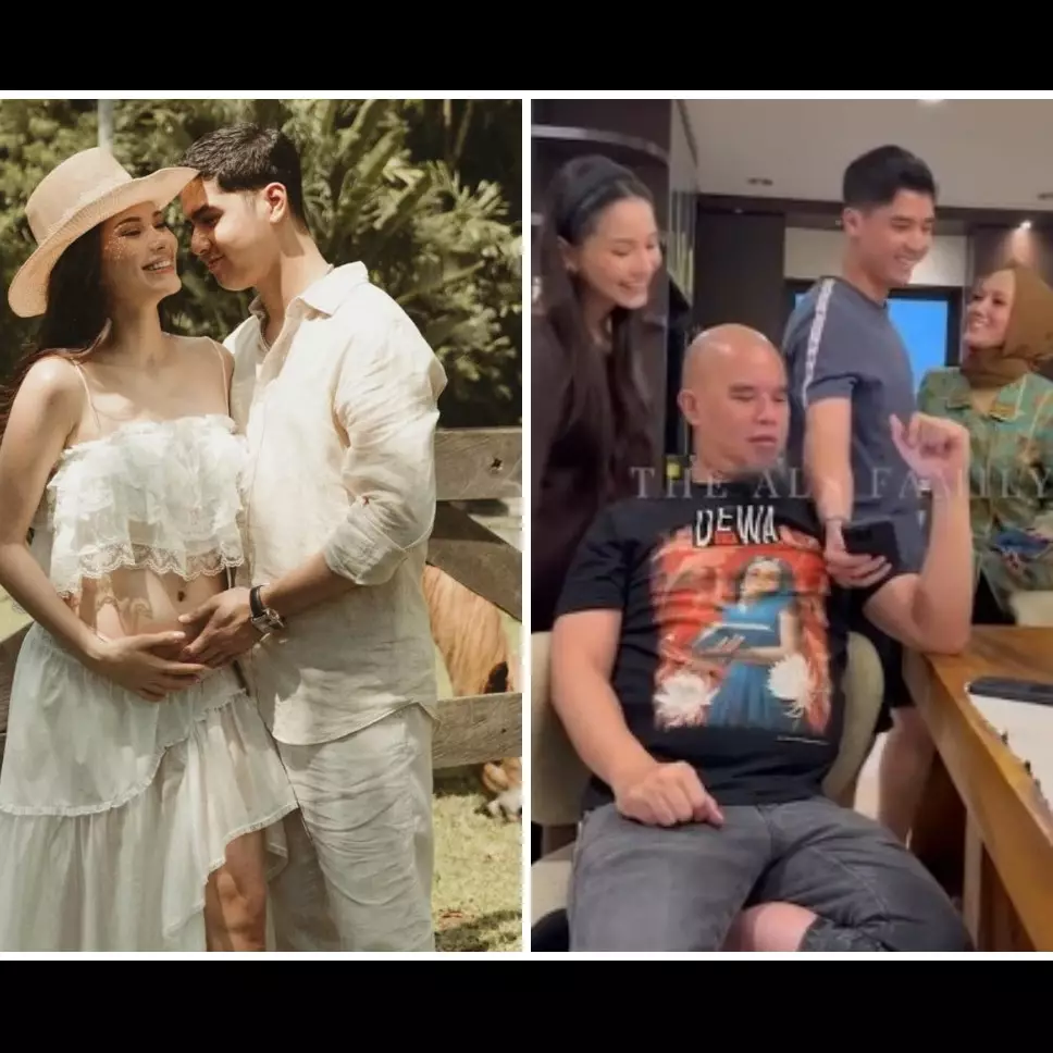 9 Momen Alyssa Daguise umumkan kehamilan pertama ke keluarga Al, ekspresi Mulan Jameela bikin salfok